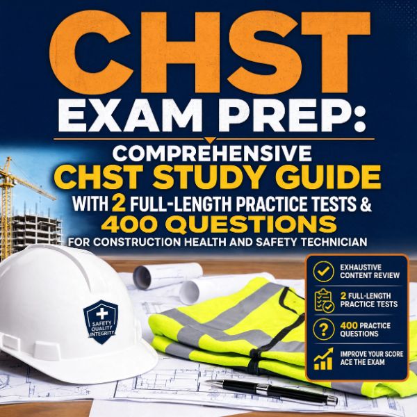 CHST Exam Prep: Comprehensive CHST Study Guide with 2 Full-Length Practice Tests & 400 Questions for Construction Health and Safety Technician
