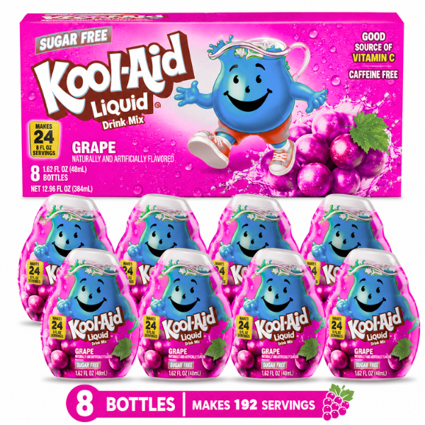 Grape Kool Aid Liquid Drink Mix for Delicious Water Enhancement Anytime