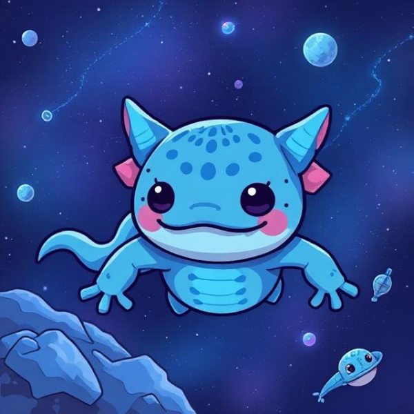kawaii axolotl