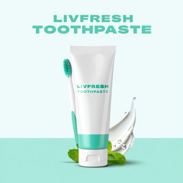 LIVFRESH Toothpaste Gel, Clinically Proven to Remove Plaque 250% Better, Improves Gum Health 190% Better, Prevents & Reduces Tartar, Freshens Breath, SLS Free Dental Gel, Wintergreen
