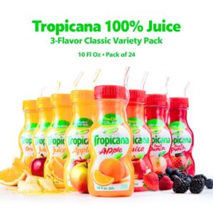 Tropicana Orange Juice Blend 100% Juice, No Added Sugar (24 Pack x 10 fl oz)