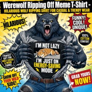 wolf ripping shirt