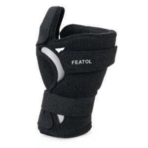 FEATOL Wrist Brace Hand Brace, Carpal Tunnel Wrist Splint Night Support for Women Men, Pain Relief Support -Tendonitis, Arthritis, Sprain, Right Hand, Small/Medium